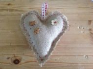 HESSIAN RUSTIC HEART